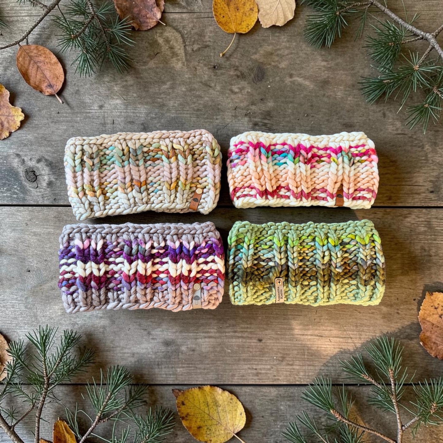 Purly Stripes Headband, Multi Pinks / Gray