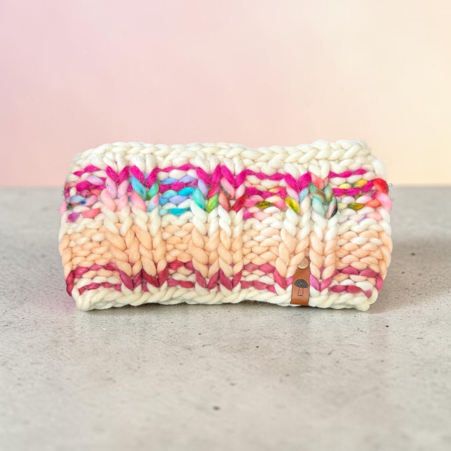 Purly Stripes Headband, Multi White /Pinks